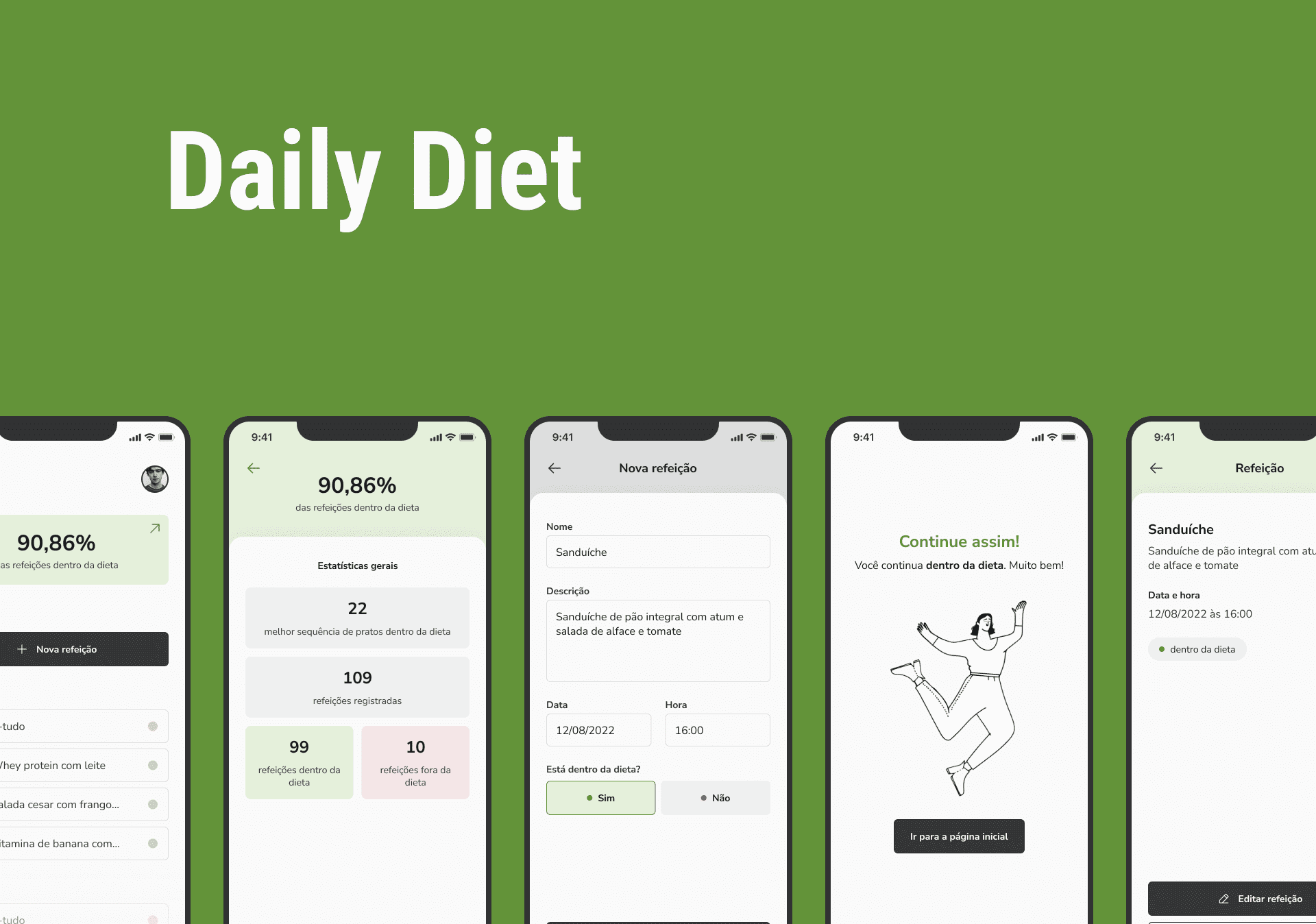 DailyDiet - App de Controle de Dieta